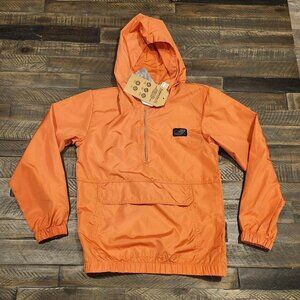 NWT Avalanche Outdoor Supply Company Orange hooded Windbreaker boys size 8/9